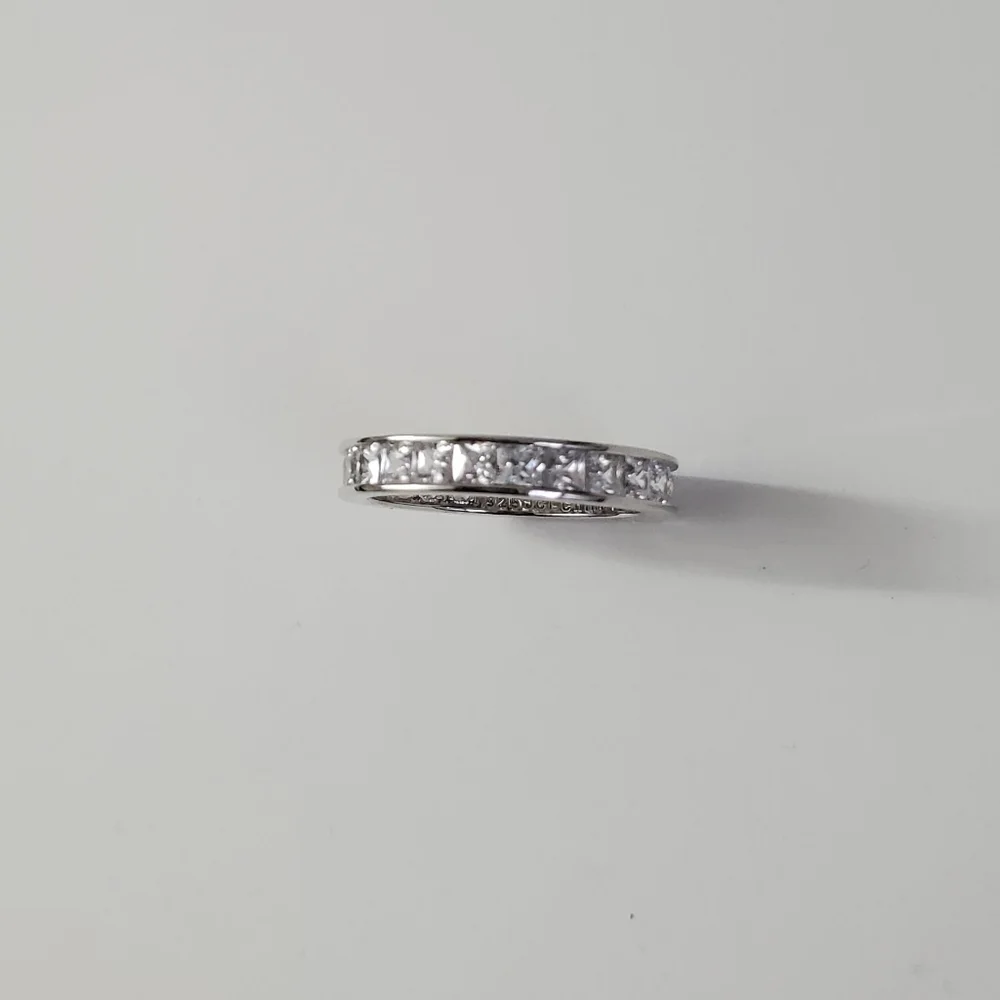 See Video / Eternal Radiance Sterling Silver 925 Eternity Band - Picture 4 of 6
